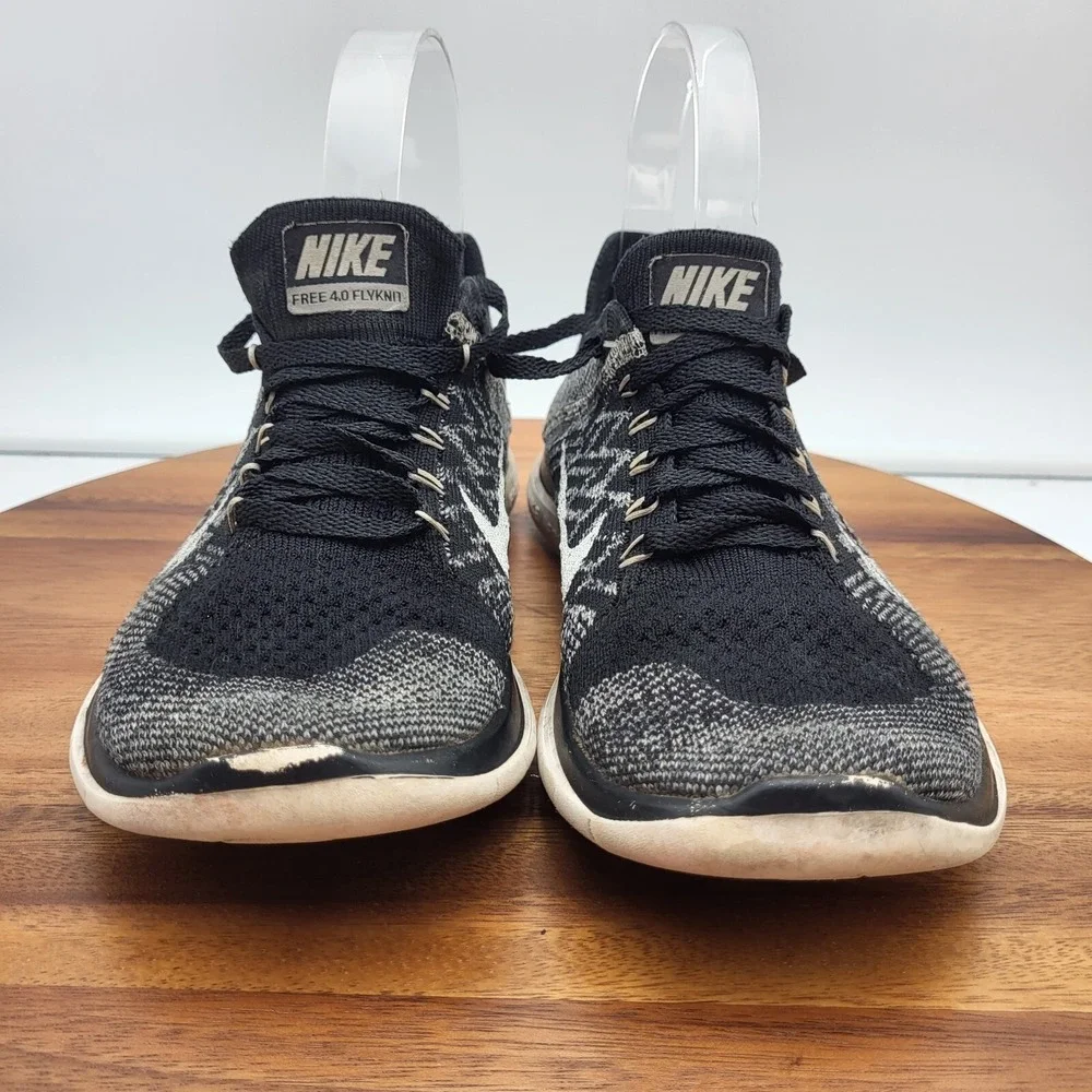 Nike Womens Free 4.0 Flyknit Running Shoes Womens 7‎ Black   717076-001 Sneakers